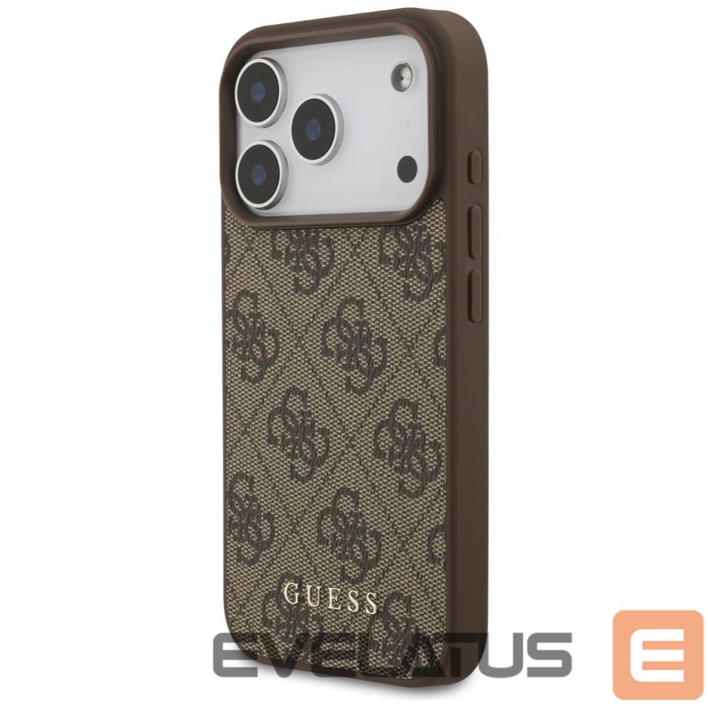 Citas preces Guess Guess 4G Classic Case for iPhone 17 Pro - Brown