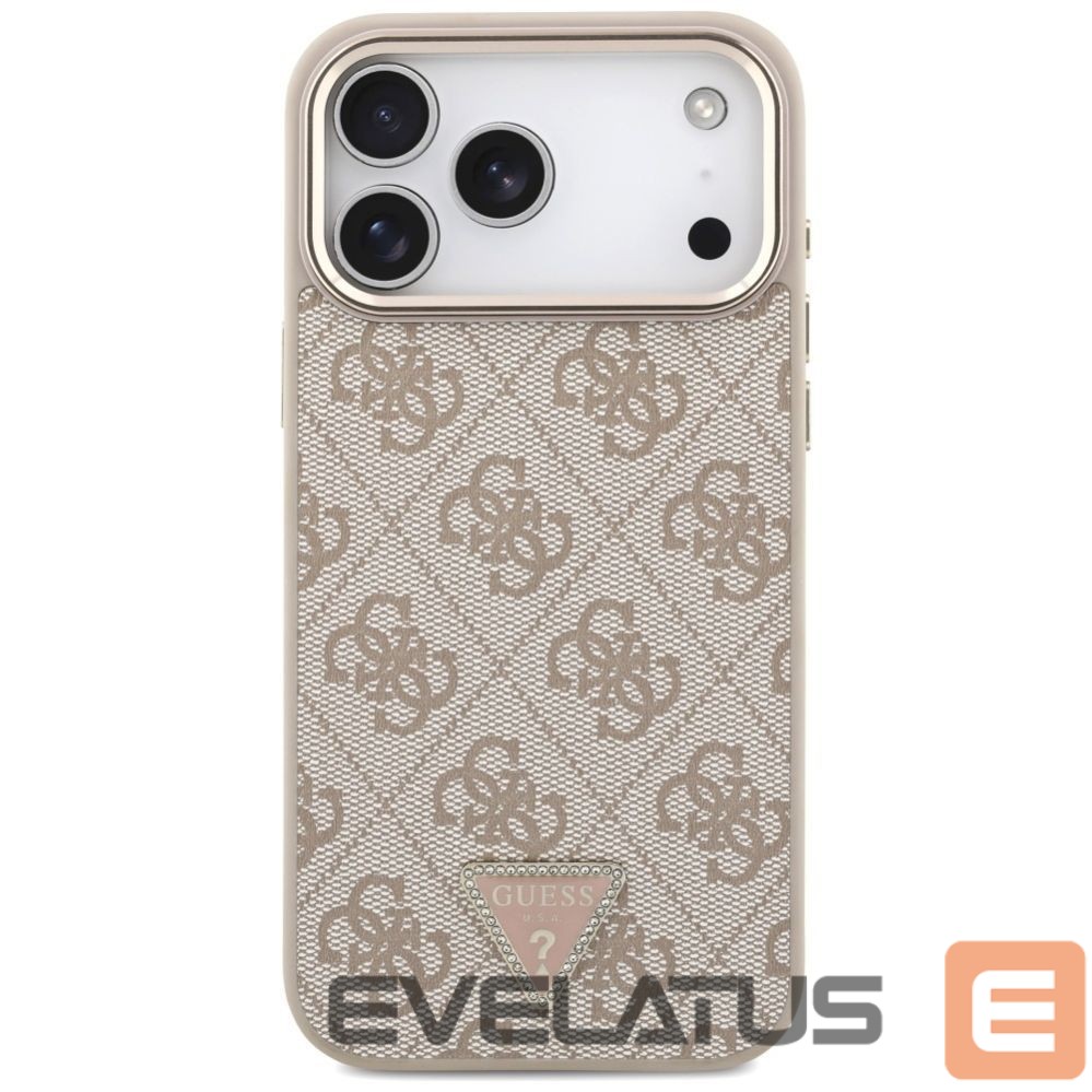 Citas preces Guess Guess 4G Triangle Logo MagSafe Case for iPhone 17 Pro Max - Rose Gold
