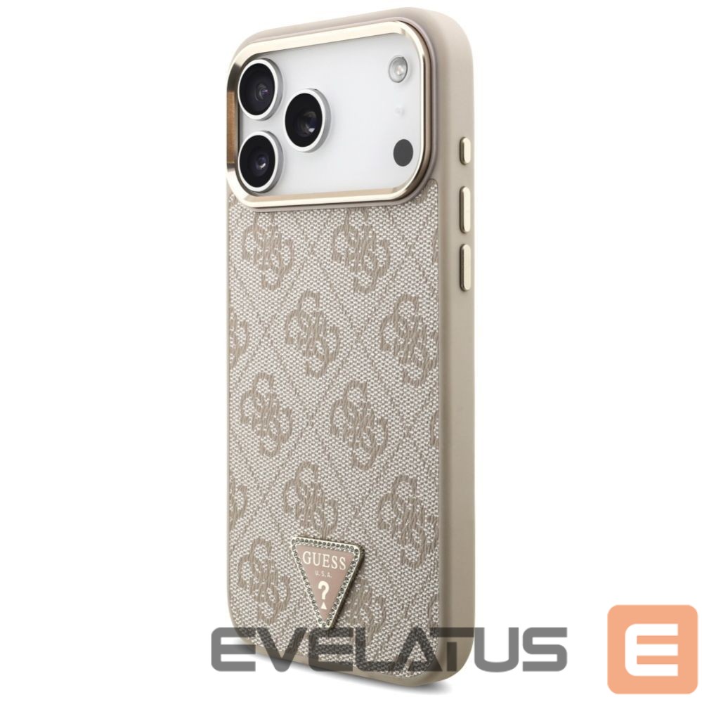 Citas preces Guess Guess 4G Triangle Logo MagSafe Case for iPhone 17 Pro Max - Rose Gold
