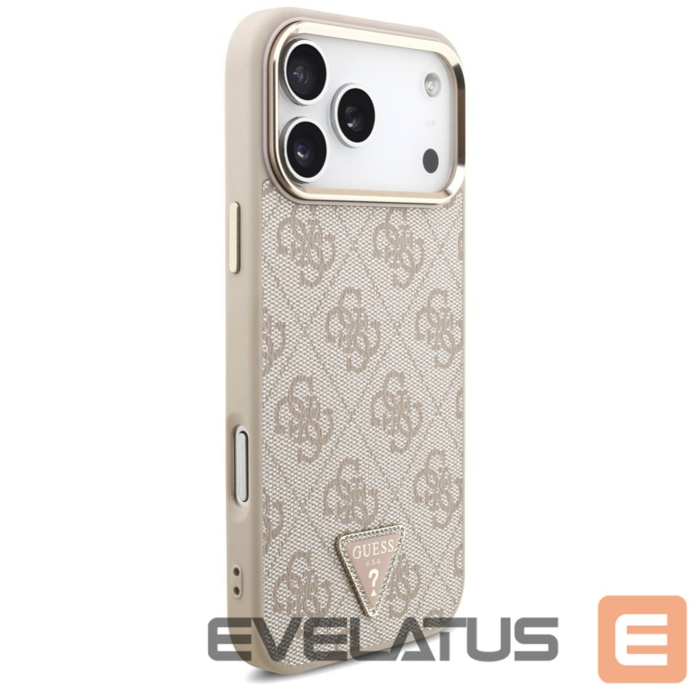 Citas preces Guess Guess 4G Triangle Logo MagSafe Case for iPhone 17 Pro Max - Rose Gold