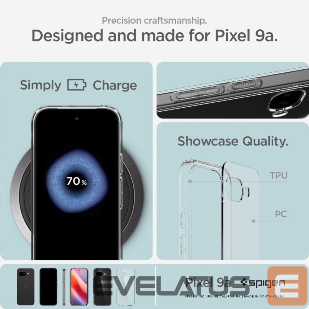 Citas preces Spigen Spigen Ultra Hybrid Case for Google Pixel 9A - Clear