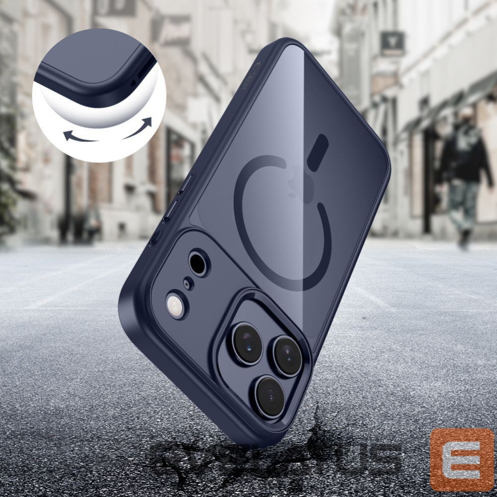 Citas preces Tech-Protect Tech-Protect MagMat MagSafe Case for iPhone 17 Pro - Transparent Navy Blue