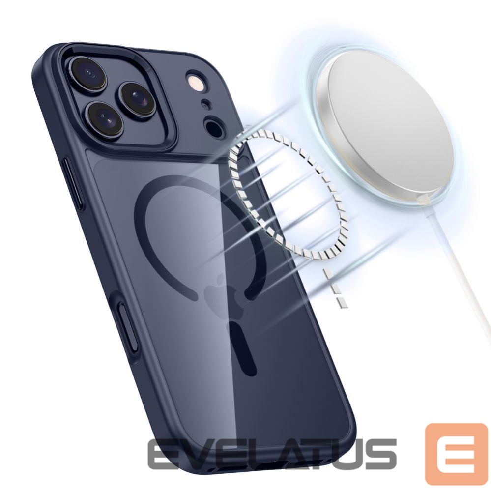 Citas preces Tech-Protect Tech-Protect MagMat MagSafe Case for iPhone 17 Pro - Transparent Navy Blue