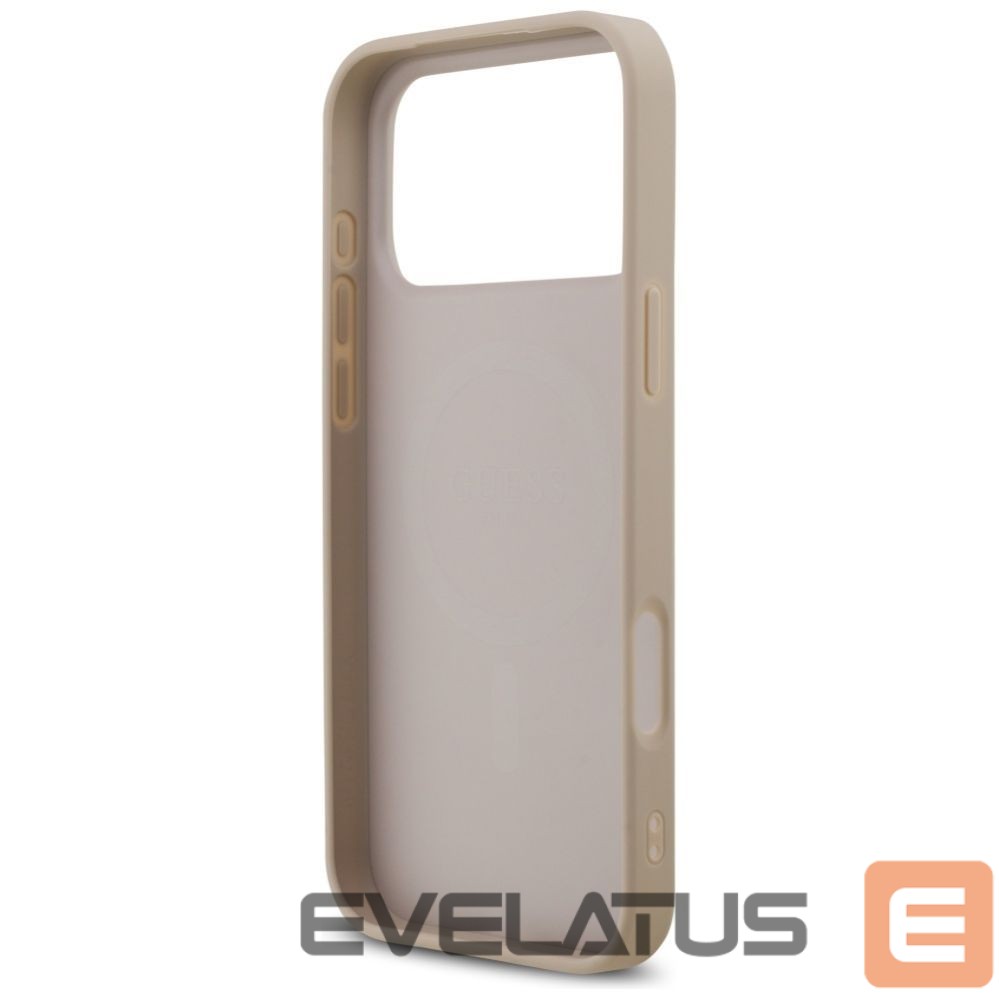 Citas preces Guess Guess 4G Ring Classic Logo MagSafena iPhone 17 Pro Max Case - Pink