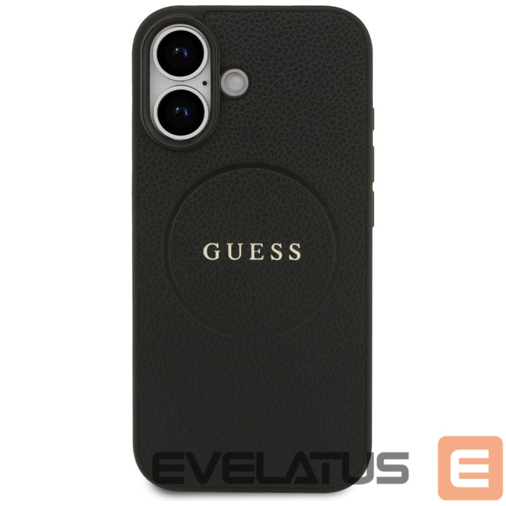 Citas preces Guess Guess Grained Ring MagSafe case for iPhone 17 - black