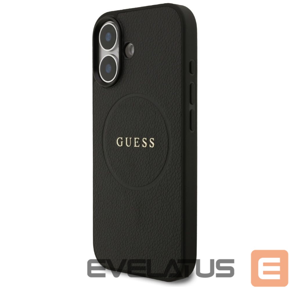 Citas preces Guess Guess Grained Ring MagSafe case for iPhone 17 - black