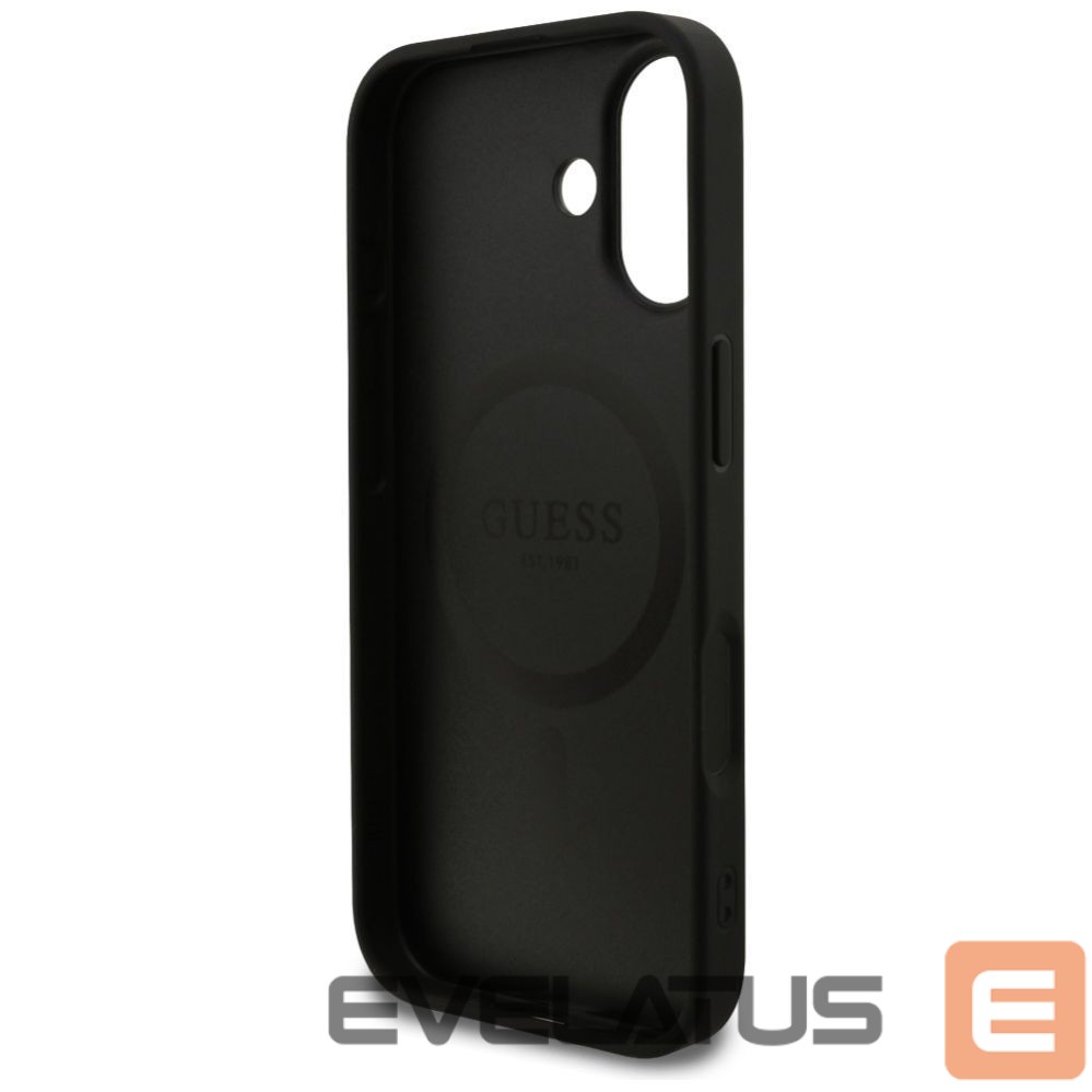 Citas preces Guess Guess Grained Ring MagSafe case for iPhone 17 - black