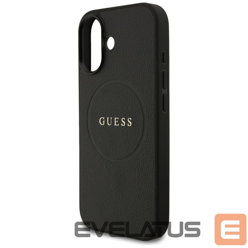 Citas preces Guess Guess Grained Ring MagSafe case for iPhone 17 - black