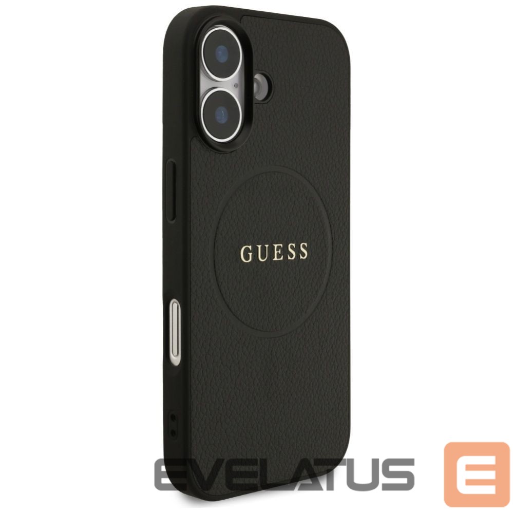 Citas preces Guess Guess Grained Ring MagSafe case for iPhone 17 - black