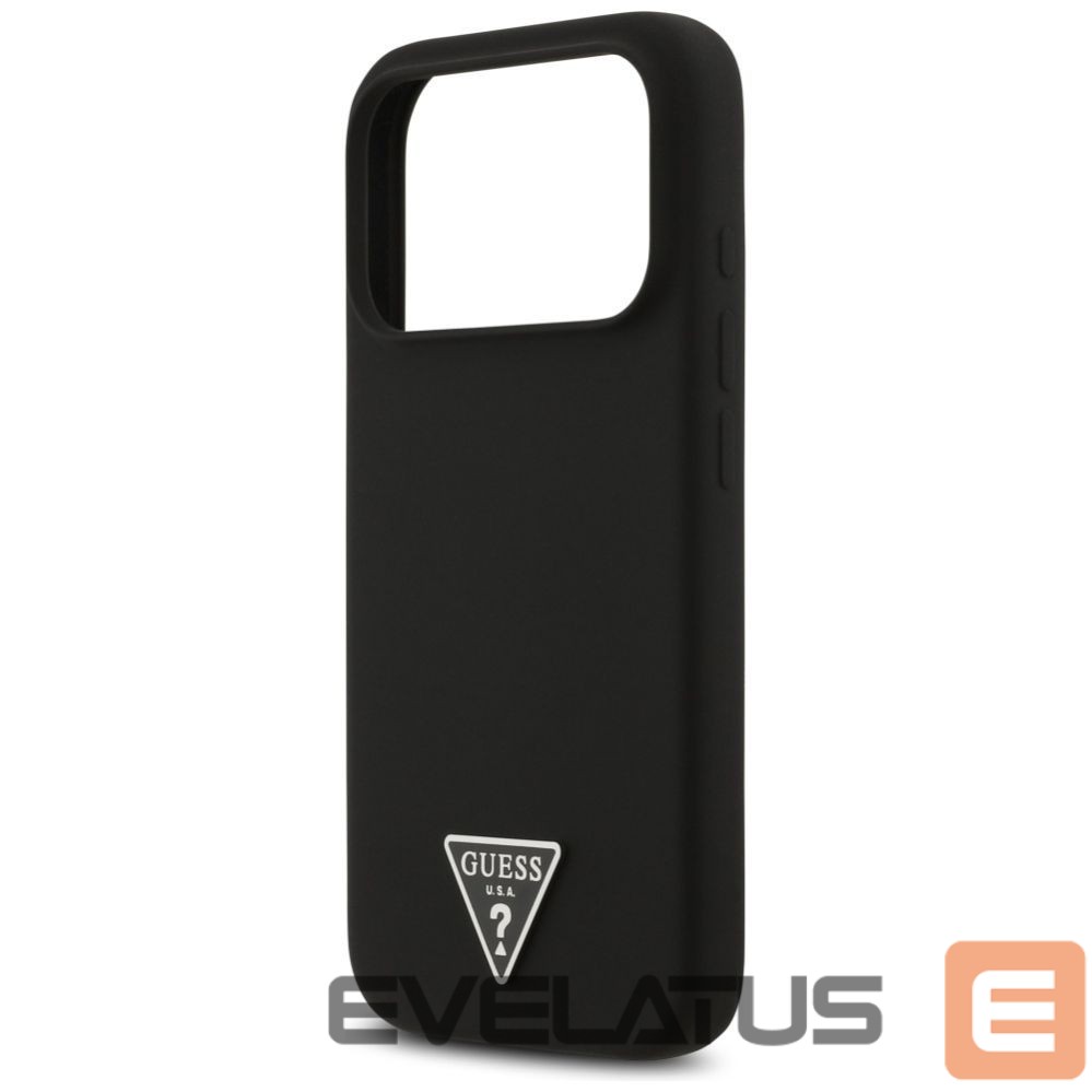 Citas preces Guess Guess Silicone Triangle Logo MagSafe Case for iPhone 17 Pro - Black