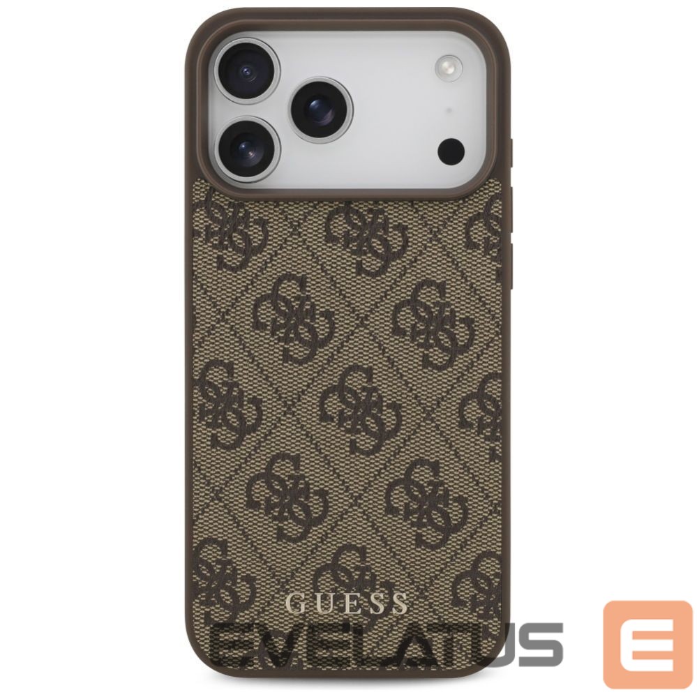 Citas preces Guess Guess 4G Classic Case for iPhone 17 Pro Max - Brown
