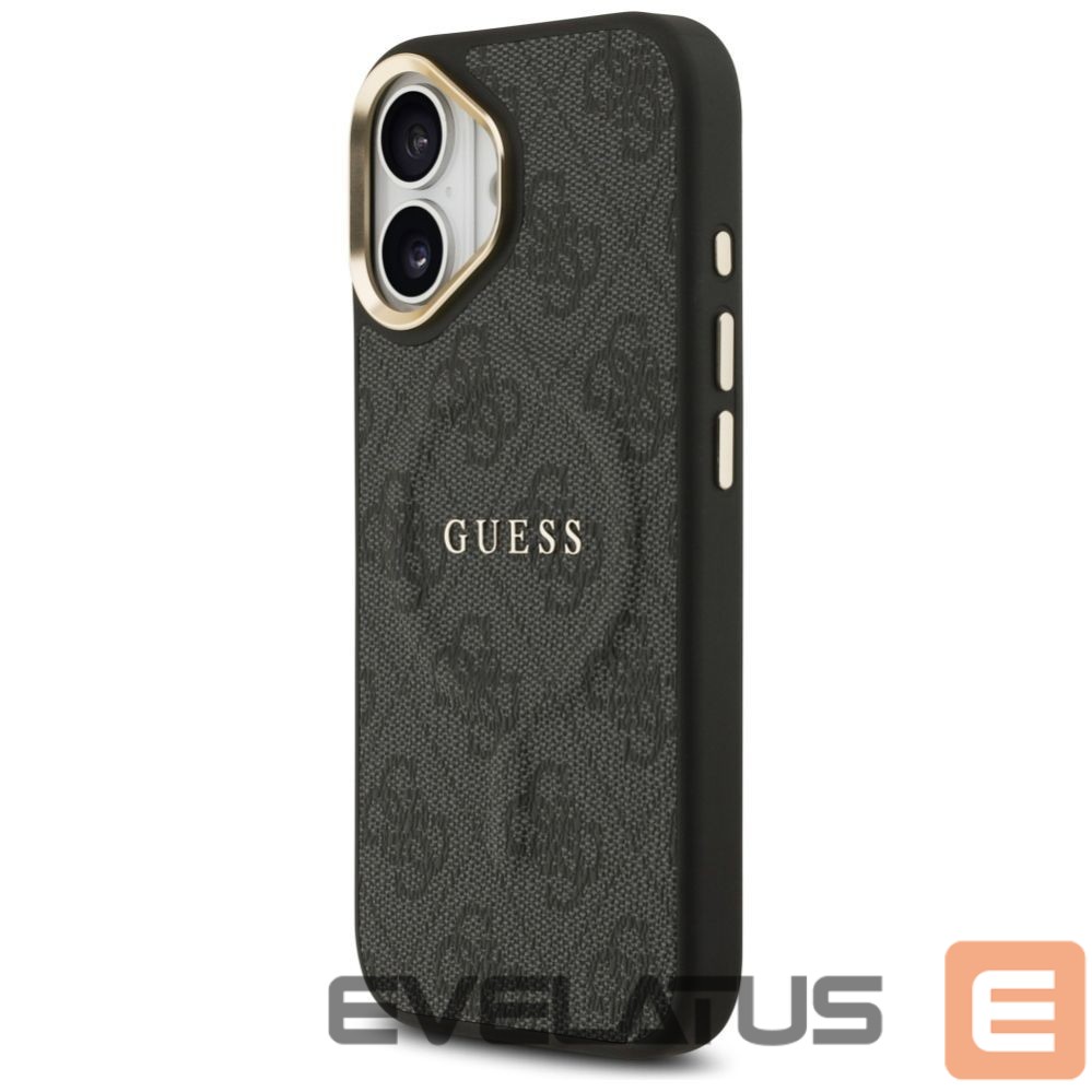 Citas preces Guess Guess 4G PU Classic Logo MagSafe case for iPhone 17 - black