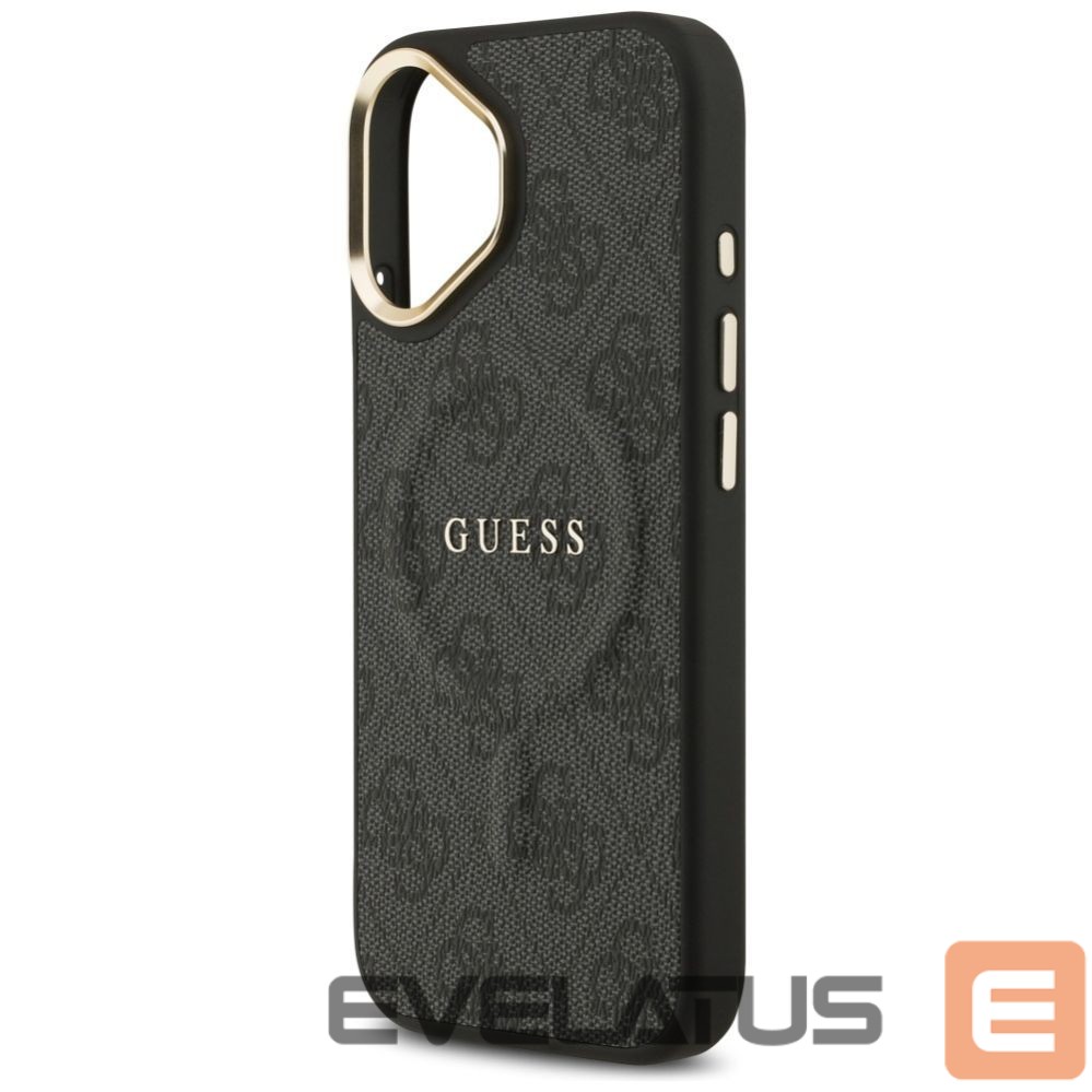Citas preces Guess Guess 4G PU Classic Logo MagSafe case for iPhone 17 - black