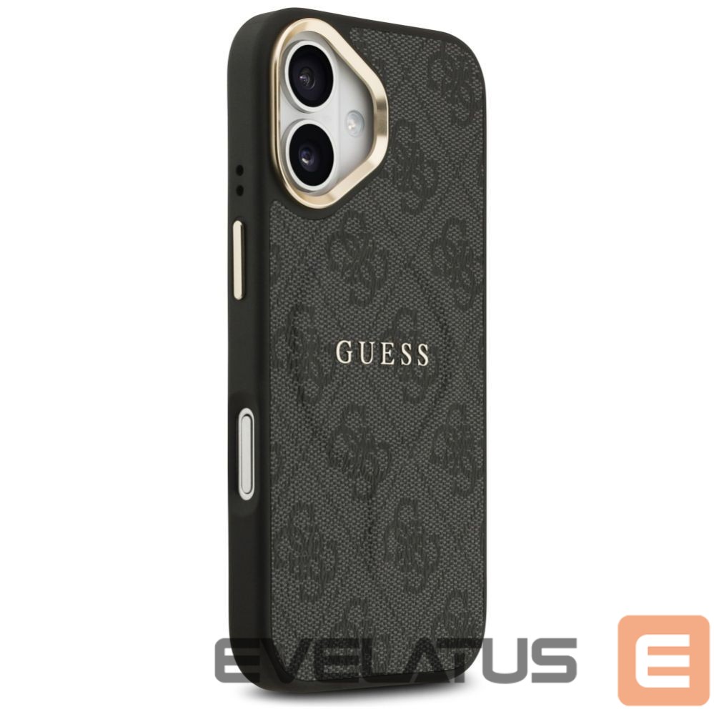 Citas preces Guess Guess 4G PU Classic Logo MagSafe case for iPhone 17 - black