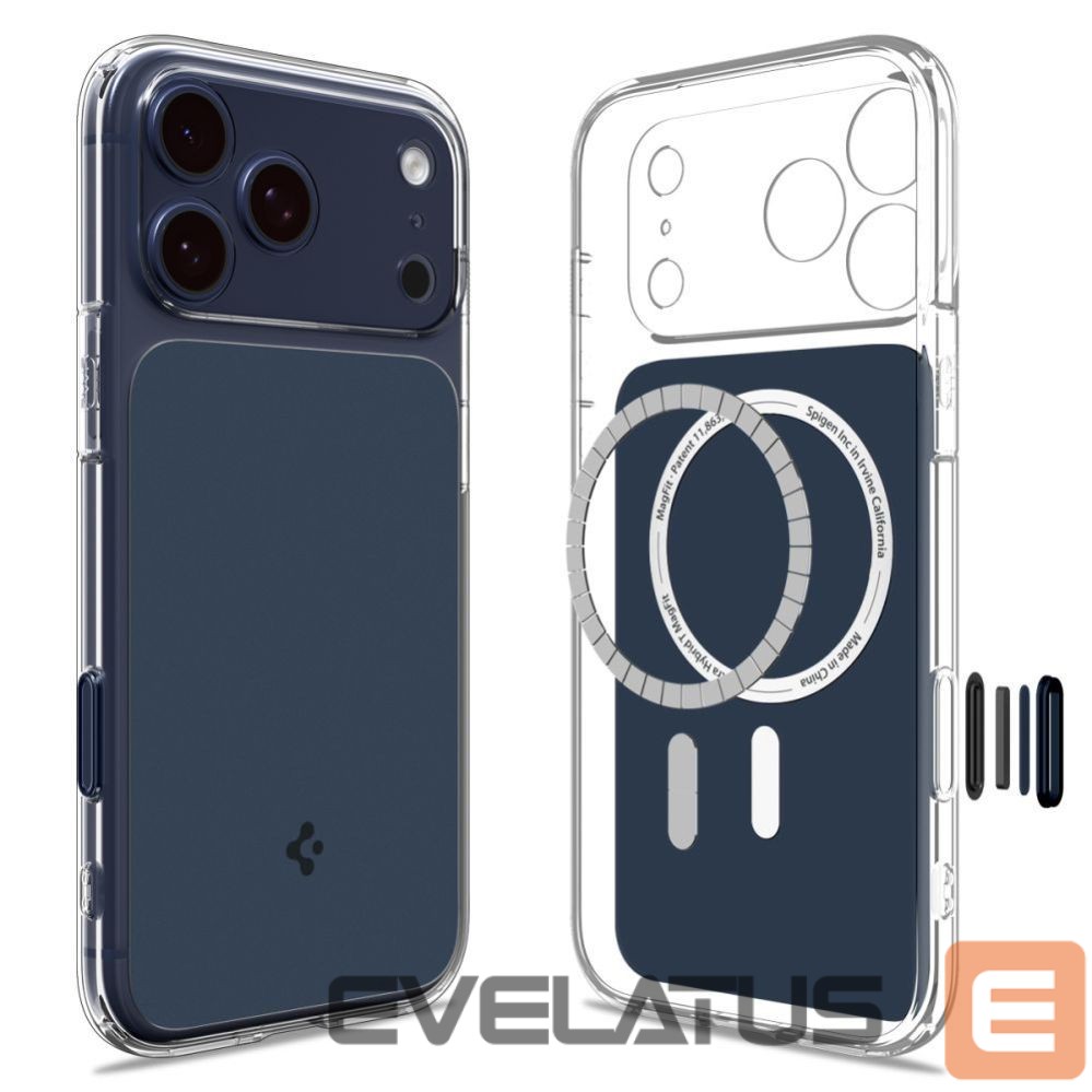 Citas preces Spigen Spigen Thin Fit MagSafe Case for iPhone 17 Pro Max - Clear Navy Blue