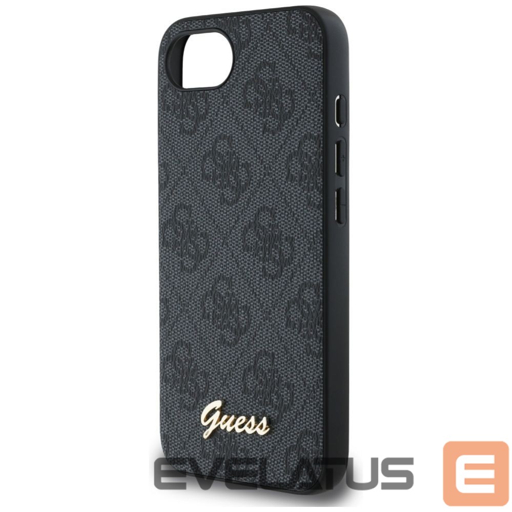Citas preces Guess Guess 4G Script Logo MagSafe case for iPhone 16e - black