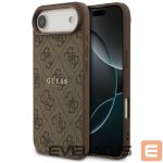 Citas preces Guess  Guess 4G Ring Classic Logo MagSafe Case for iPhone 17 Air - Brown 