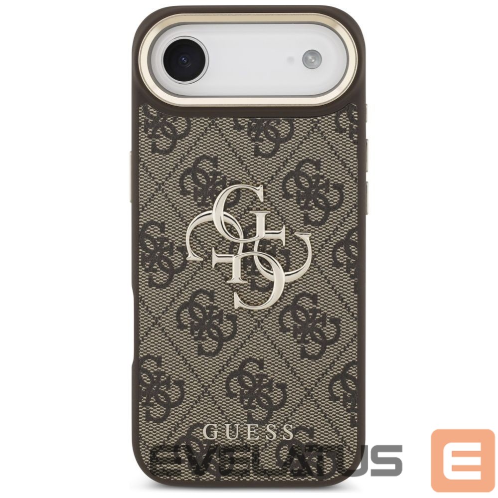 Citas preces Guess Guess 4G Big 4G Classic Logo Case for iPhone Air - Brown and Gold