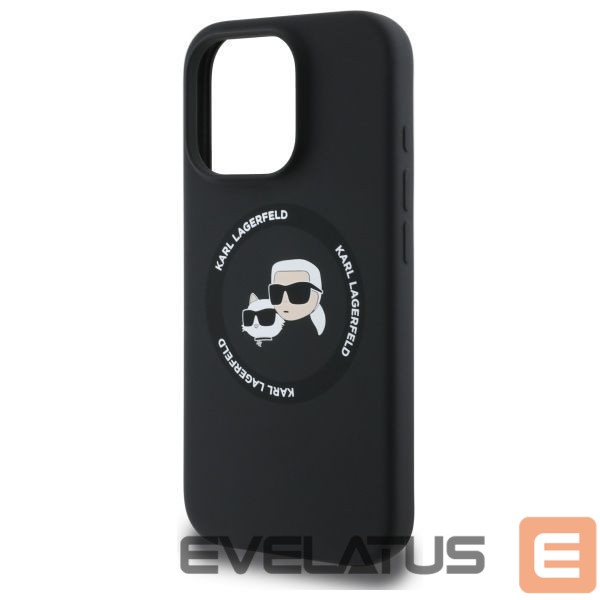 Citas preces Karl Lagerfeld Karl Lagerfeld KLHMP16XSKCHTCK iPhone 16 Pro Max 6.9" black/black hardcase Silicone Karl&Choupette Heads MagSafe