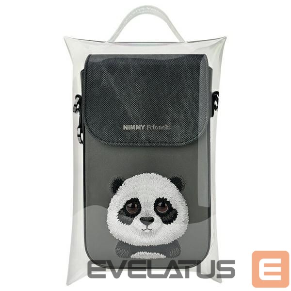 Citas preces Nimmy Nimmy Big Eyed Pet 2.0 Panda Phone Bag - Black