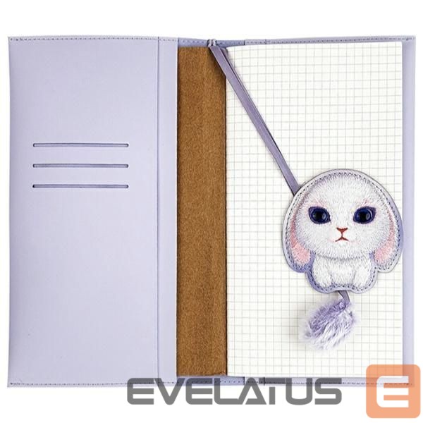 Citas preces Nimmy Nimmy Big Eyed Pet 2.0 Rabbit 2-in-1 Notebook + Pen Set - Purple