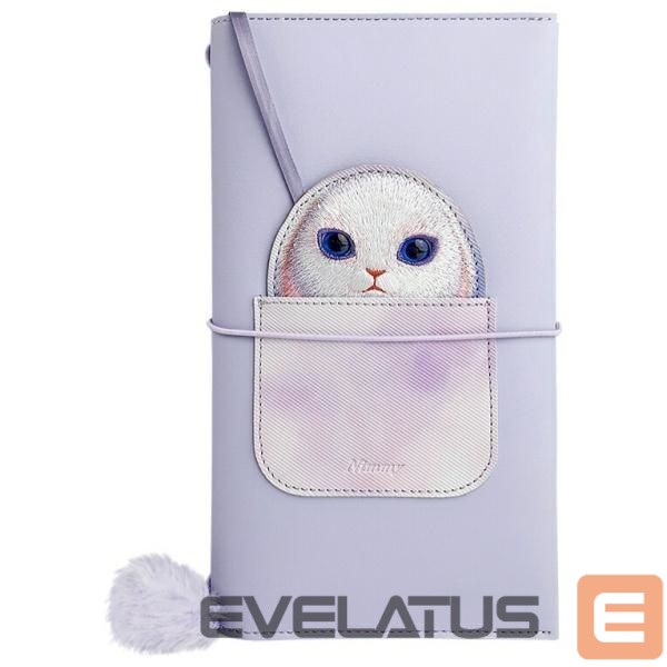 Citas preces Nimmy Nimmy Big Eyed Pet 2.0 Rabbit 2-in-1 Notebook + Pen Set - Purple