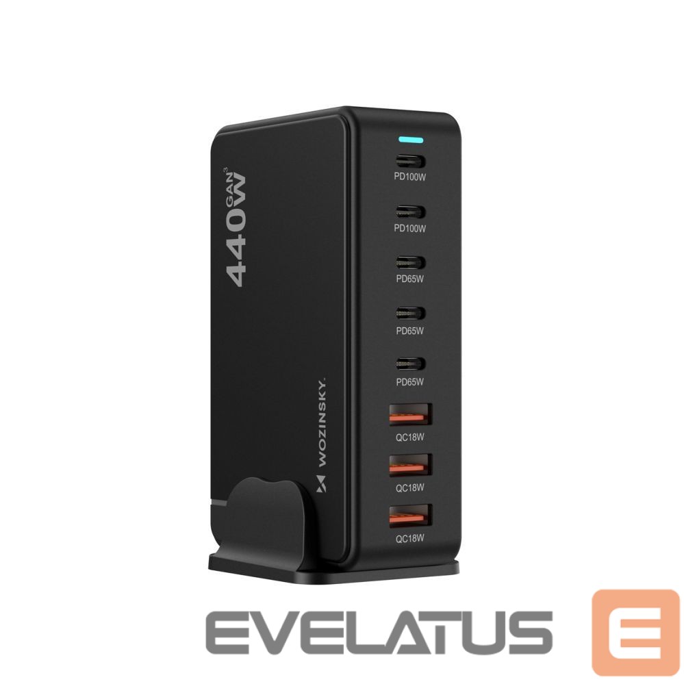Citas preces Wozinsky Wozinsky 240W GaN QC3 Charging Station - Black