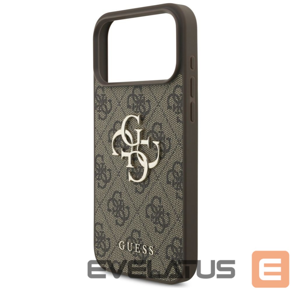 Citas preces Guess Guess 4G Big Logo Case for iPhone 17 Pro Max - Brown
