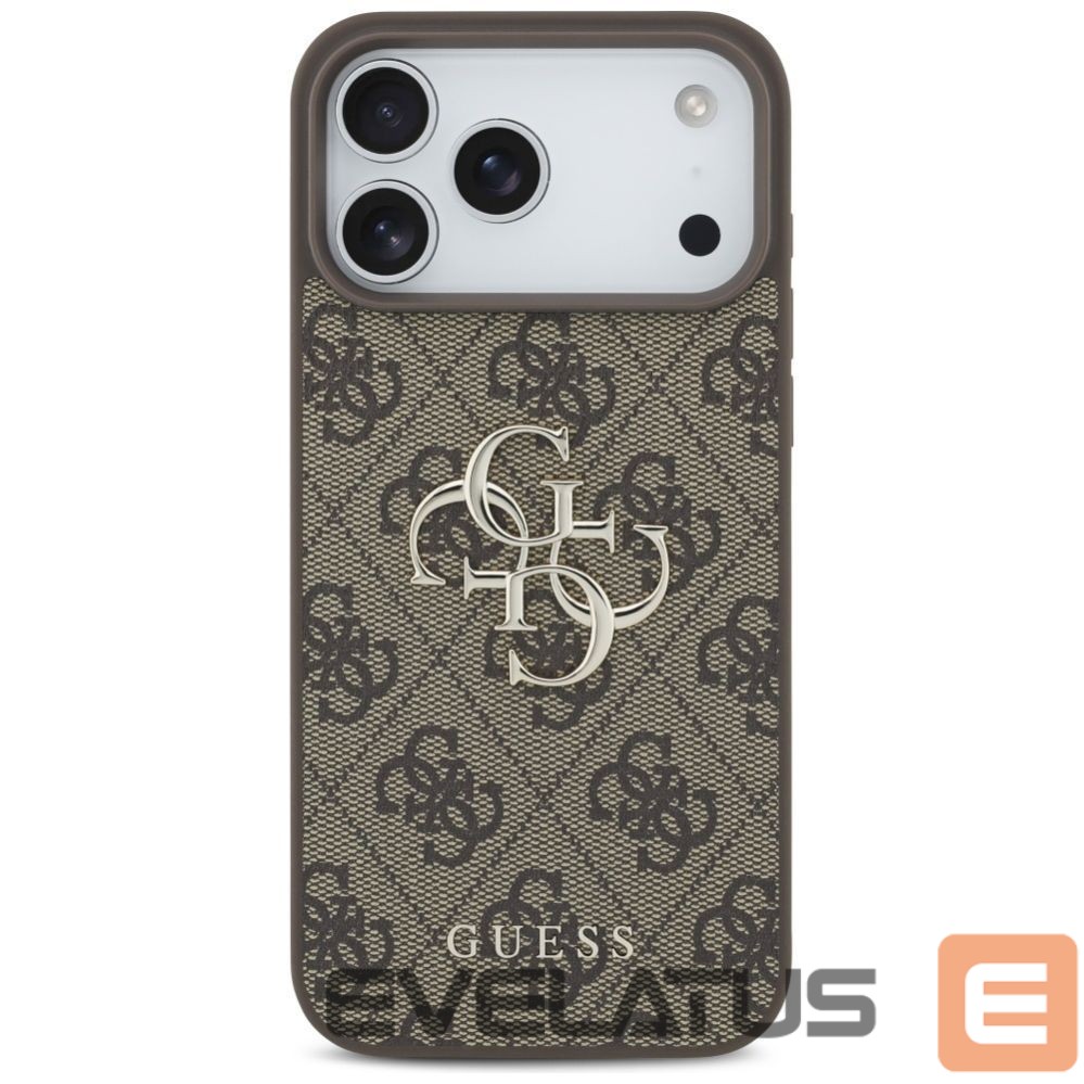 Citas preces Guess Guess 4G Big Logo Case for iPhone 17 Pro Max - Brown