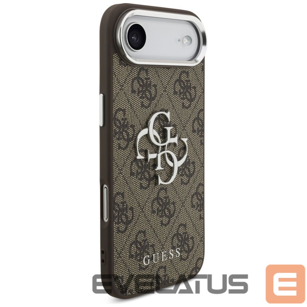 Citas preces Guess Guess 4G Big 4G Classic Logo case for iPhone 17 Air - brown and silver