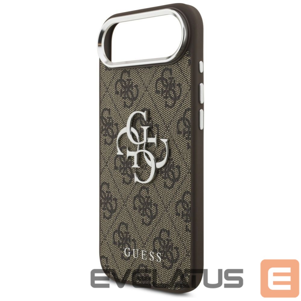 Citas preces Guess Guess 4G Big 4G Classic Logo case for iPhone 17 Air - brown and silver