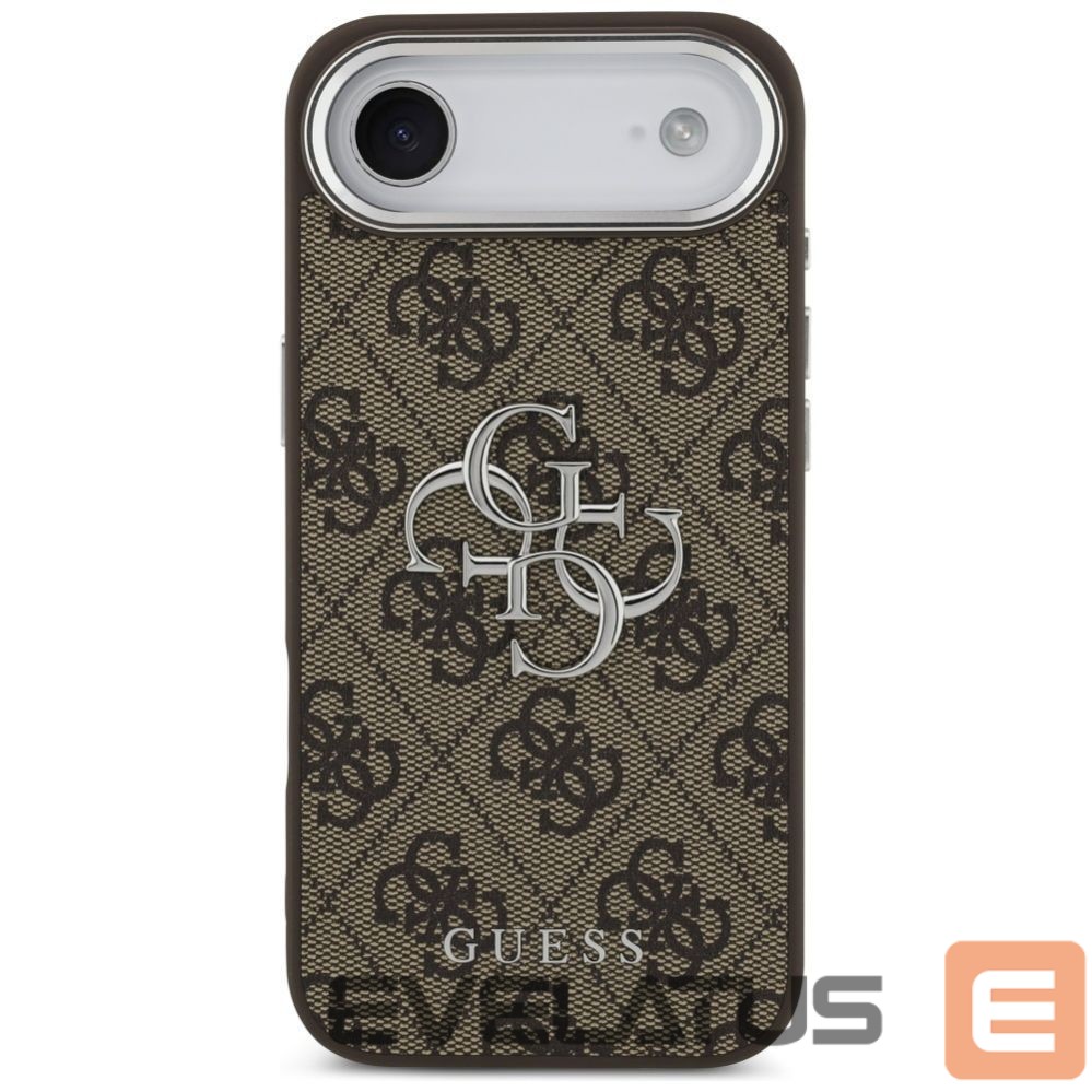 Citas preces Guess Guess 4G Big 4G Classic Logo case for iPhone 17 Air - brown and silver