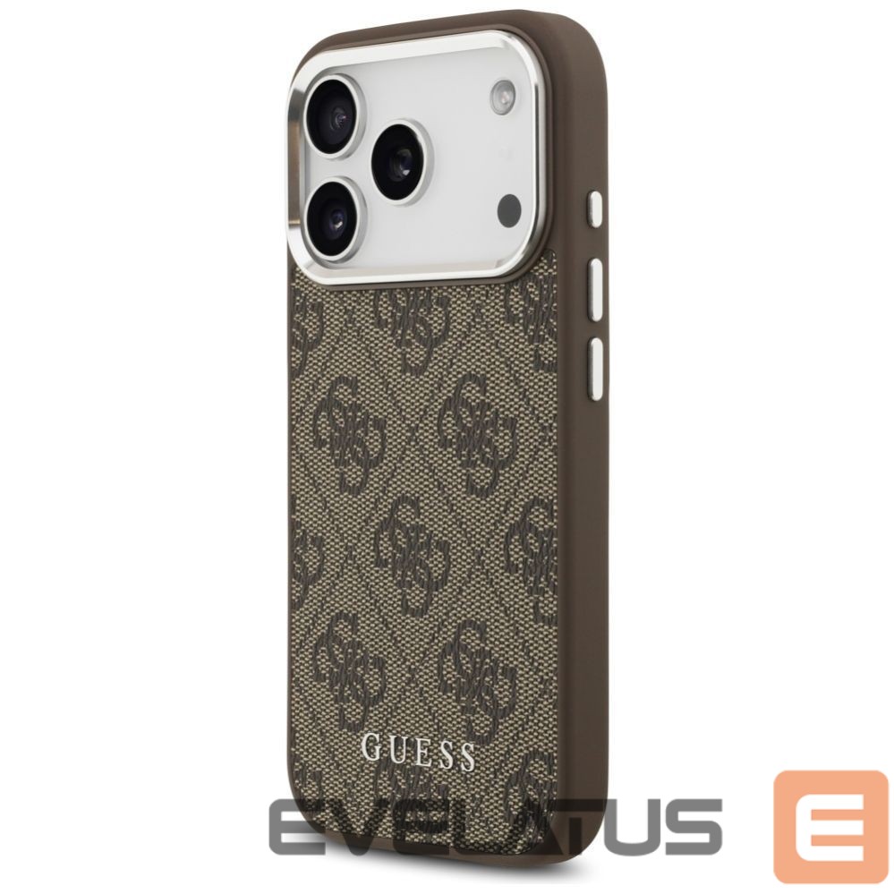 Citas preces Guess Guess 4G Classic Logo MagSafe Case for iPhone 17 Pro Max - Brown
