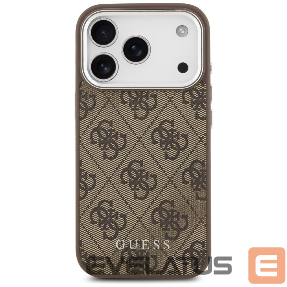 Citas preces Guess Guess 4G Classic Logo MagSafe Case for iPhone 17 Pro Max - Brown