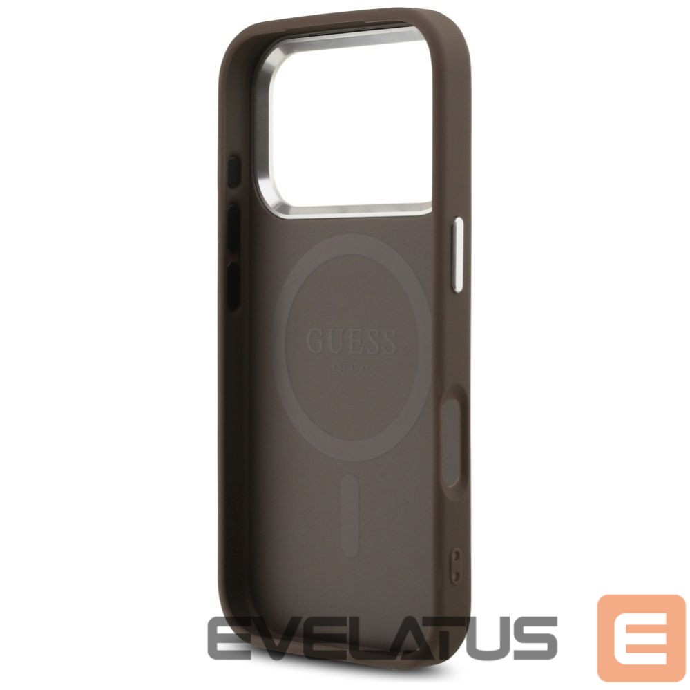 Citas preces Guess Guess 4G Classic Logo MagSafe Case for iPhone 17 Pro Max - Brown