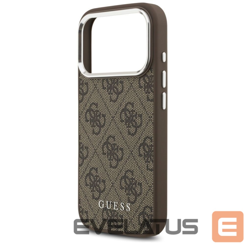 Citas preces Guess Guess 4G Classic Logo MagSafe Case for iPhone 17 Pro Max - Brown