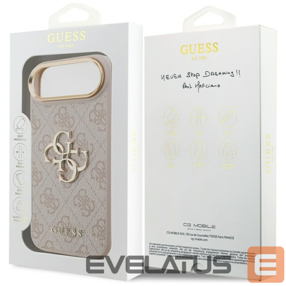 Citas preces Guess Guess 4G Big 4G Classic Logo iPhone Air Case - Rose Gold