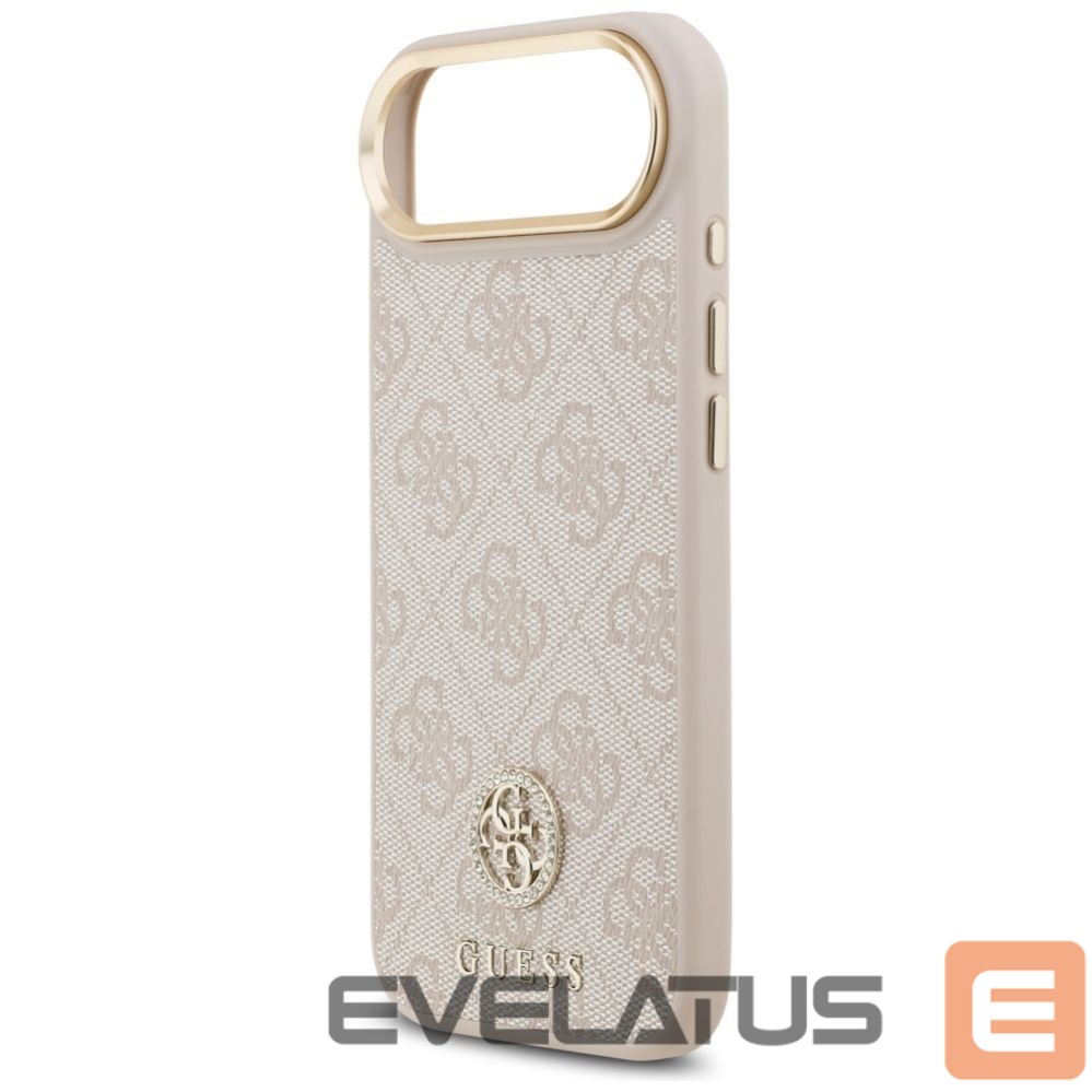 Citas preces Guess Guess 4G Strass Logo MagSafe Case for iPhone Air - Pink