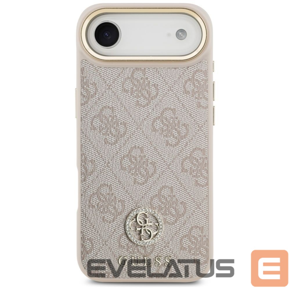 Citas preces Guess Guess 4G Strass Logo MagSafe Case for iPhone Air - Pink