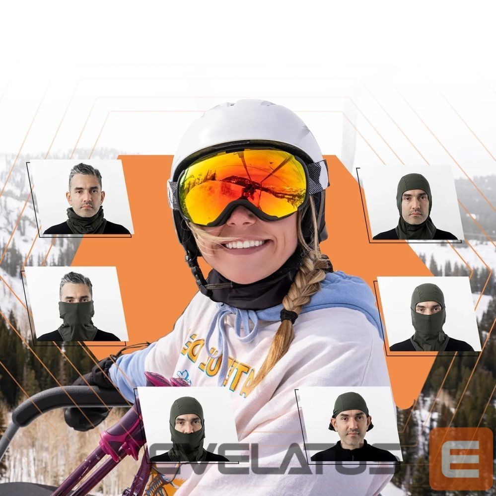 Citas preces Rockbros Qunature 13230023010 ski balaclava bike motorcycle balaklava size M - black