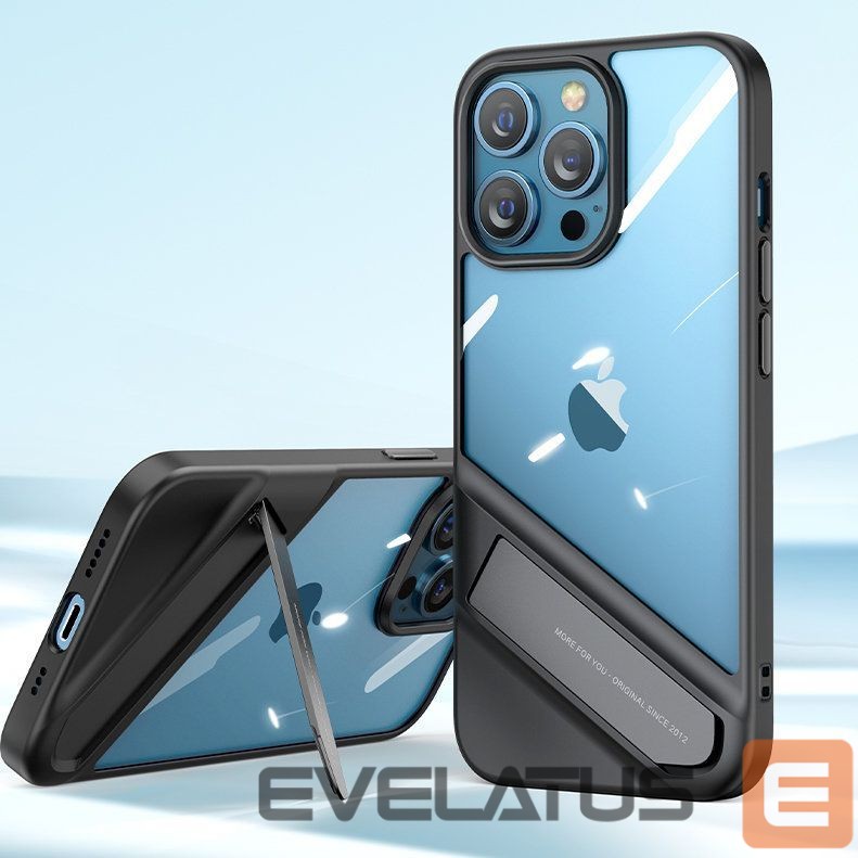 Aizmugurējais vāciņš Ugreen Ugreen Fusion Kickstand Case iPhone 13 Pro Hard Cover with Gel Frame and Stand black (90153)
