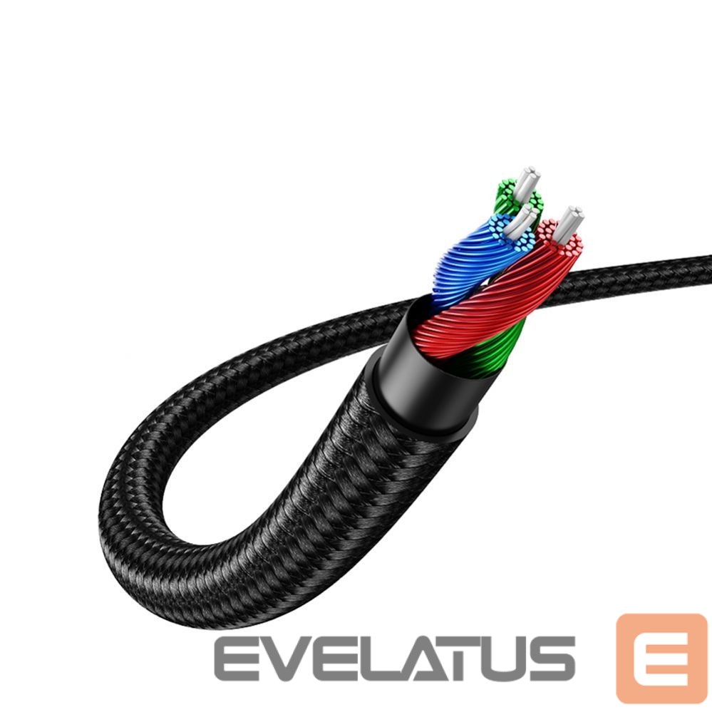 Kabelis Ugreen Ugreen angled AUX cable 2 x mini jack 3.5 mm 1m blue (AV112)