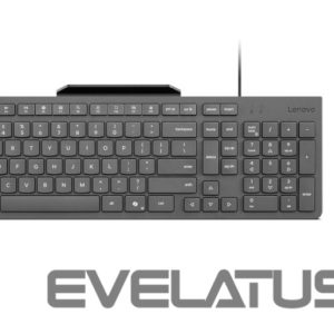 Datora tastatūra Lenovo  Accessories 310 USB-A Wired Combo - US English |  Keyboard and Mouse | Wired with Phone holder | EN 