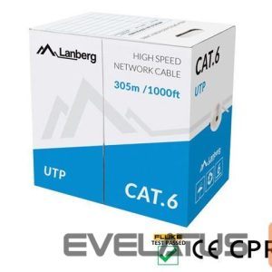 Kabelis Lanberg  | LAN Cable Cat.6 UTP Solid CU CPR + Fluke Passed | LCU6-11CU-0305-S 