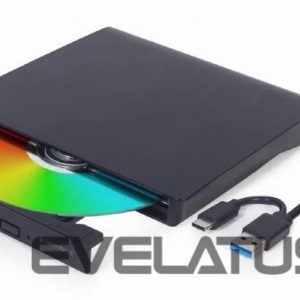 Modules un transceivers Gembird  DVD RW USB3/USB-C 8X EXT RTL/BLACK DVD-USB-031 