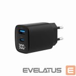 Lādēšanas ierīces un kabeļi Gembird  CHARGER USB 30W 2PORT/TA-UC-PDQC30LCD-BK-01 