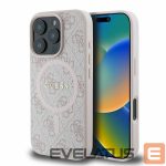 Aizmugurējais vāciņš Guess  Guess 4G Ring Classic Logo MagSafe Case for iPhone 16 Pro Max - Pink 
