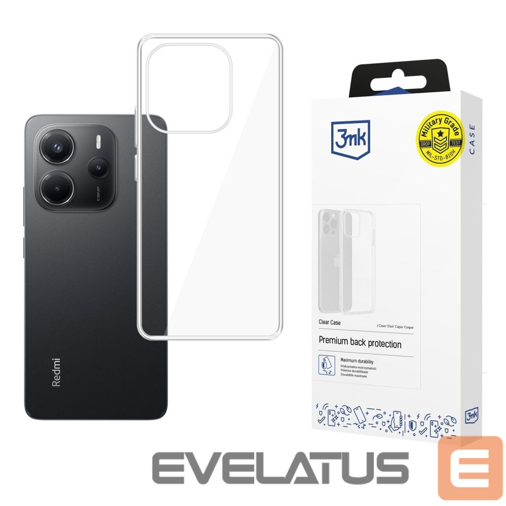 Citas preces 3MK 3mk Clear Case for Xiaomi Redmi Note 14 4G - transparent