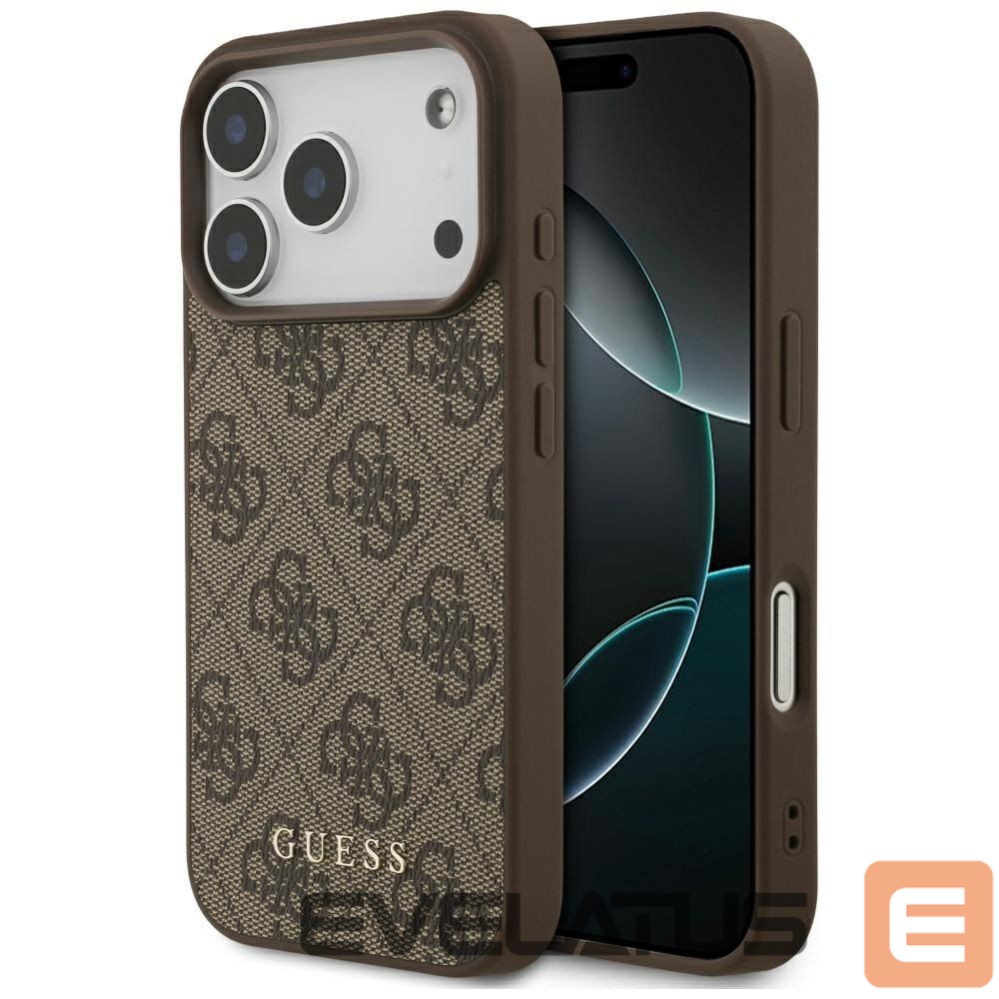 Citas preces Guess Guess 4G Classic Case for iPhone 17 Pro - Brown