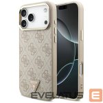 Citas preces Guess  Guess 4G Triangle Logo MagSafe Case for iPhone 17 Pro Max - Rose Gold 